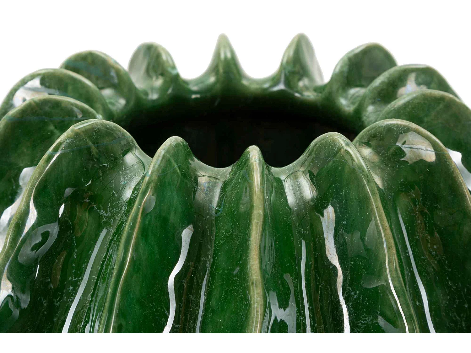 Vase en céramique verte, ø 28x31 cm