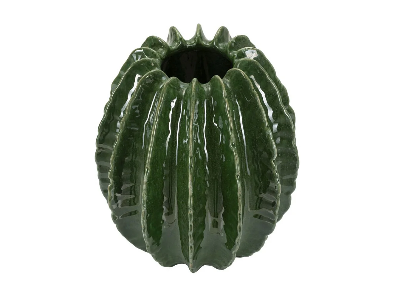 Vaso in ceramica colore verde cm ø 28x31