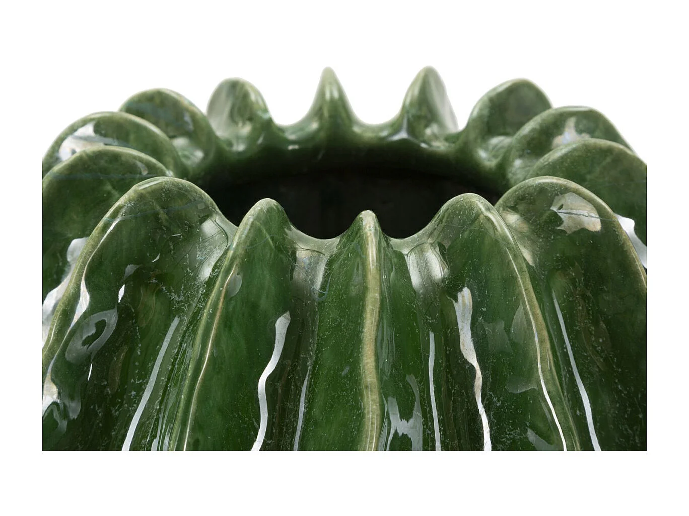 Vaso in ceramica colore verde cm ø 28x31