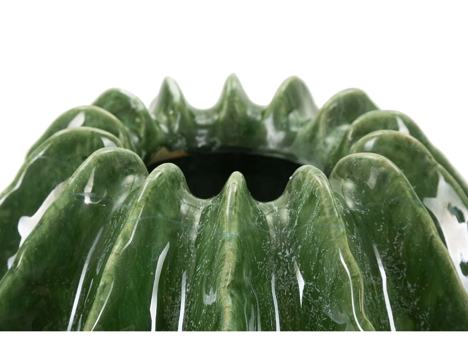 Vaso in ceramica colore verde cm ø 23,5x24,5