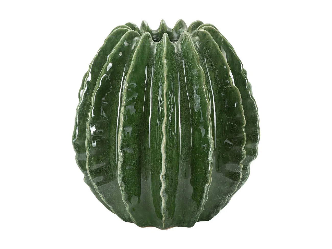 Vase en céramique verte, ø 23,5x24,5 cm