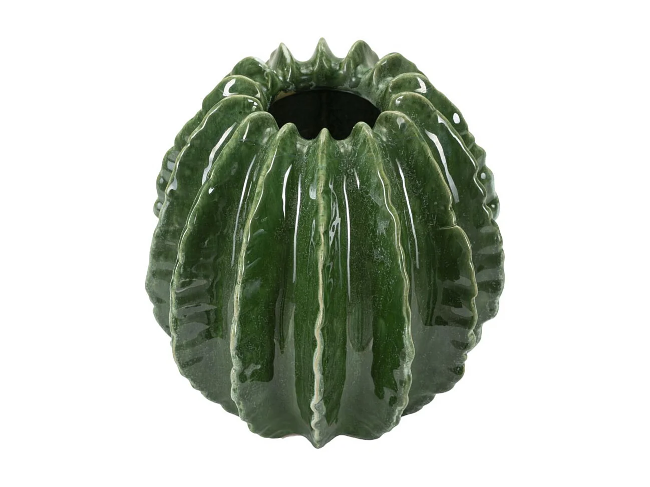 Vase en céramique verte, ø 23,5x24,5 cm