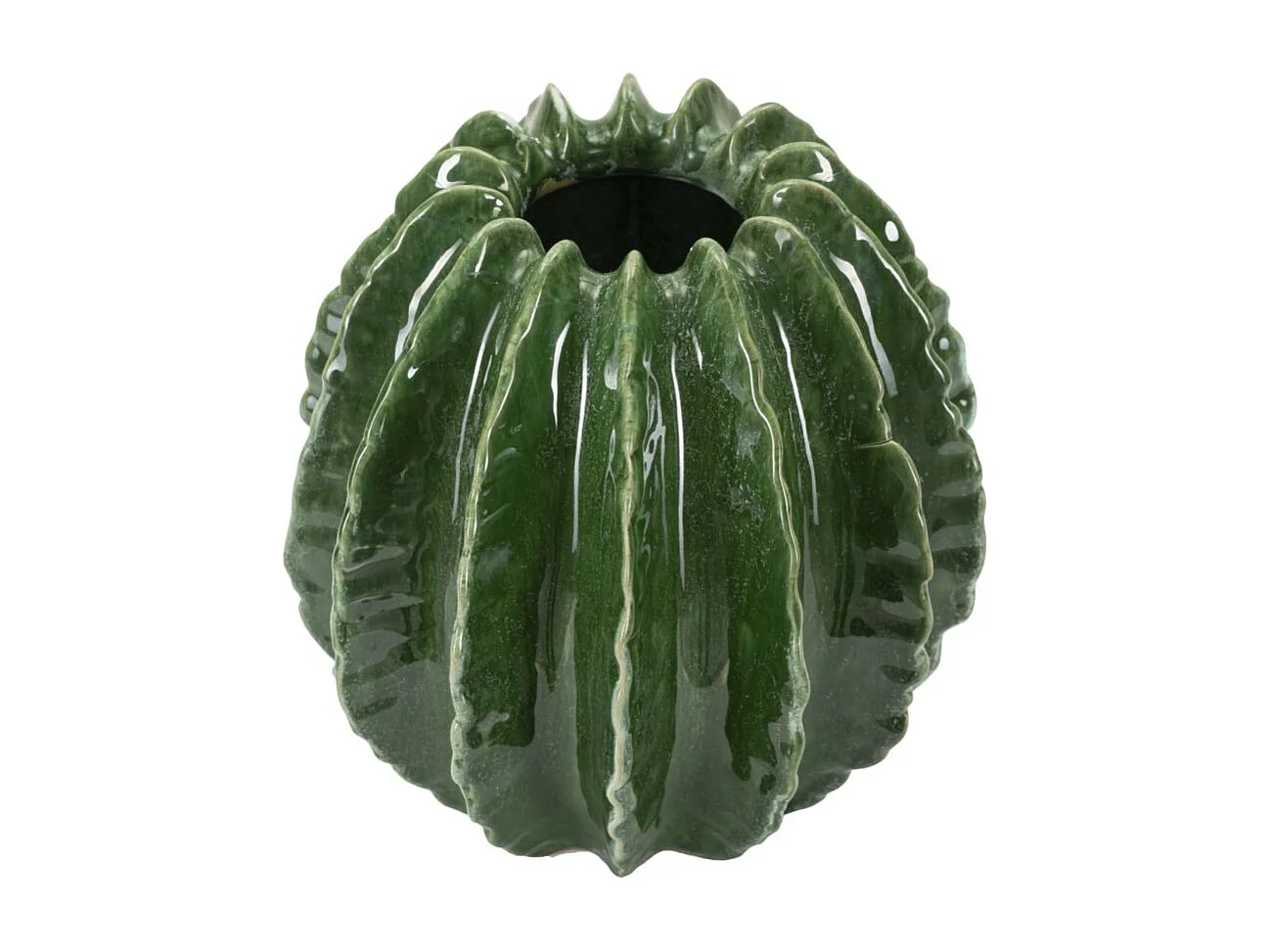 Vaso in ceramica colore verde cm ø 23,5x24,5