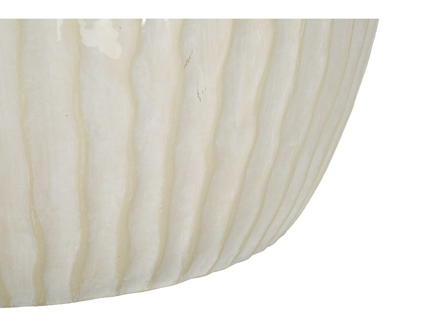 Vase aus Magnesia cremefarben Ø 36,5x38 cm