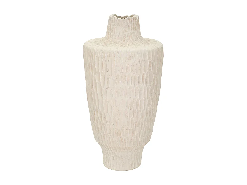 Vaso in magnesio colore crema cm ø 29,5x57