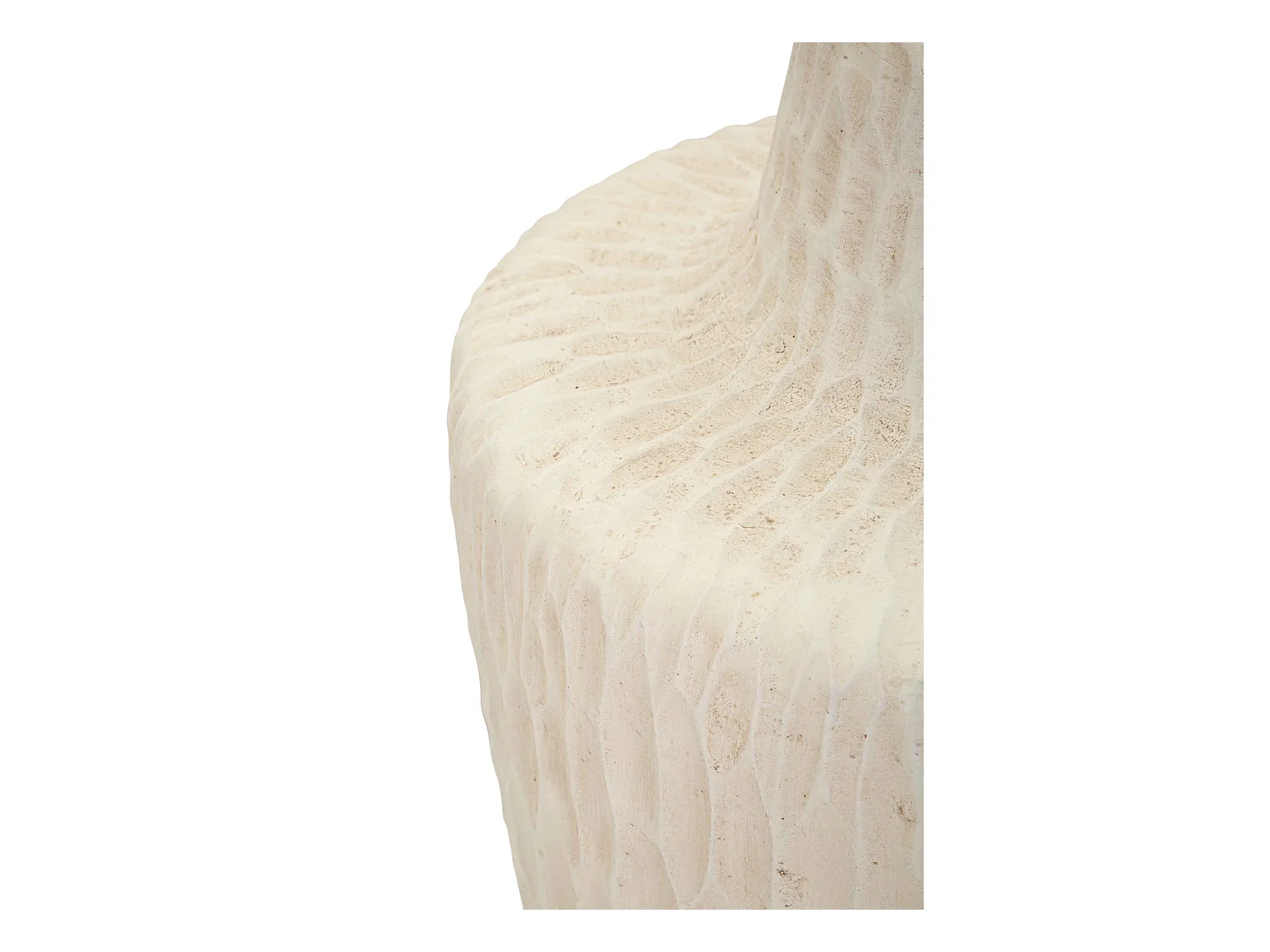 Vaso in magnesio colore crema cm ø 29,5x57