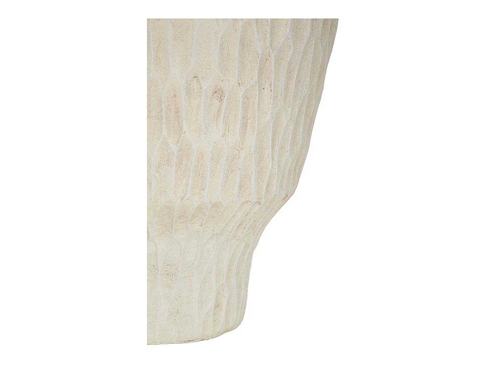 Vase aus Magnesia cremefarben Ø 29,5x57 cm