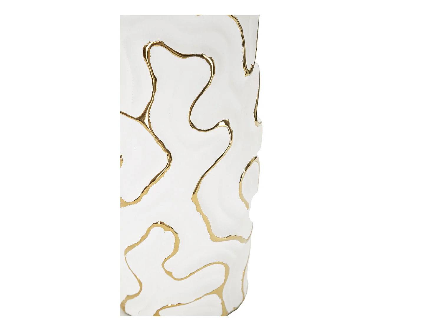 Vase Design en Céramique "Adore" 25cm Blanc