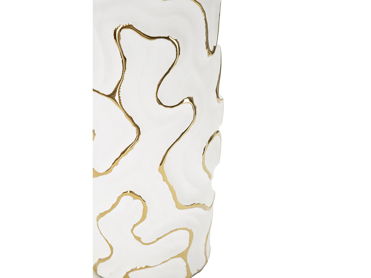 Vase Design en Céramique "Adore" 25cm Blanc