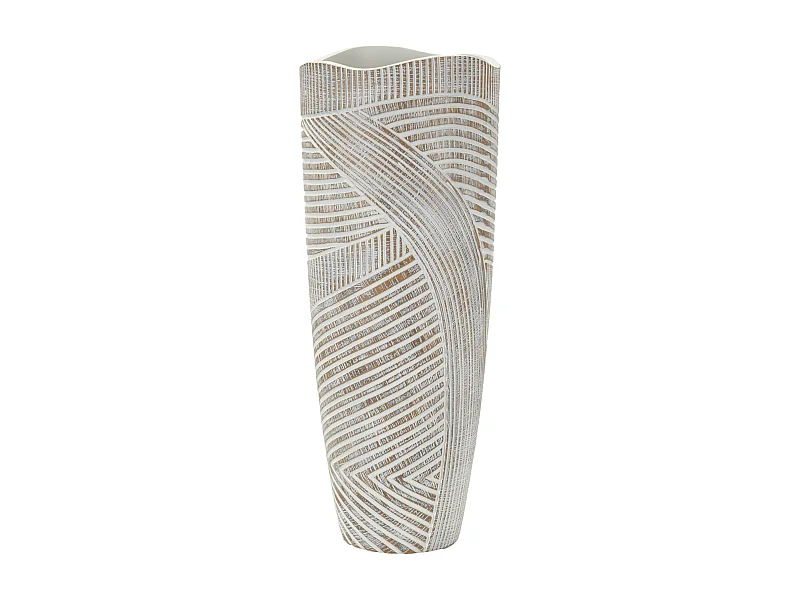 Vase en résine blanche cm ø 18x45