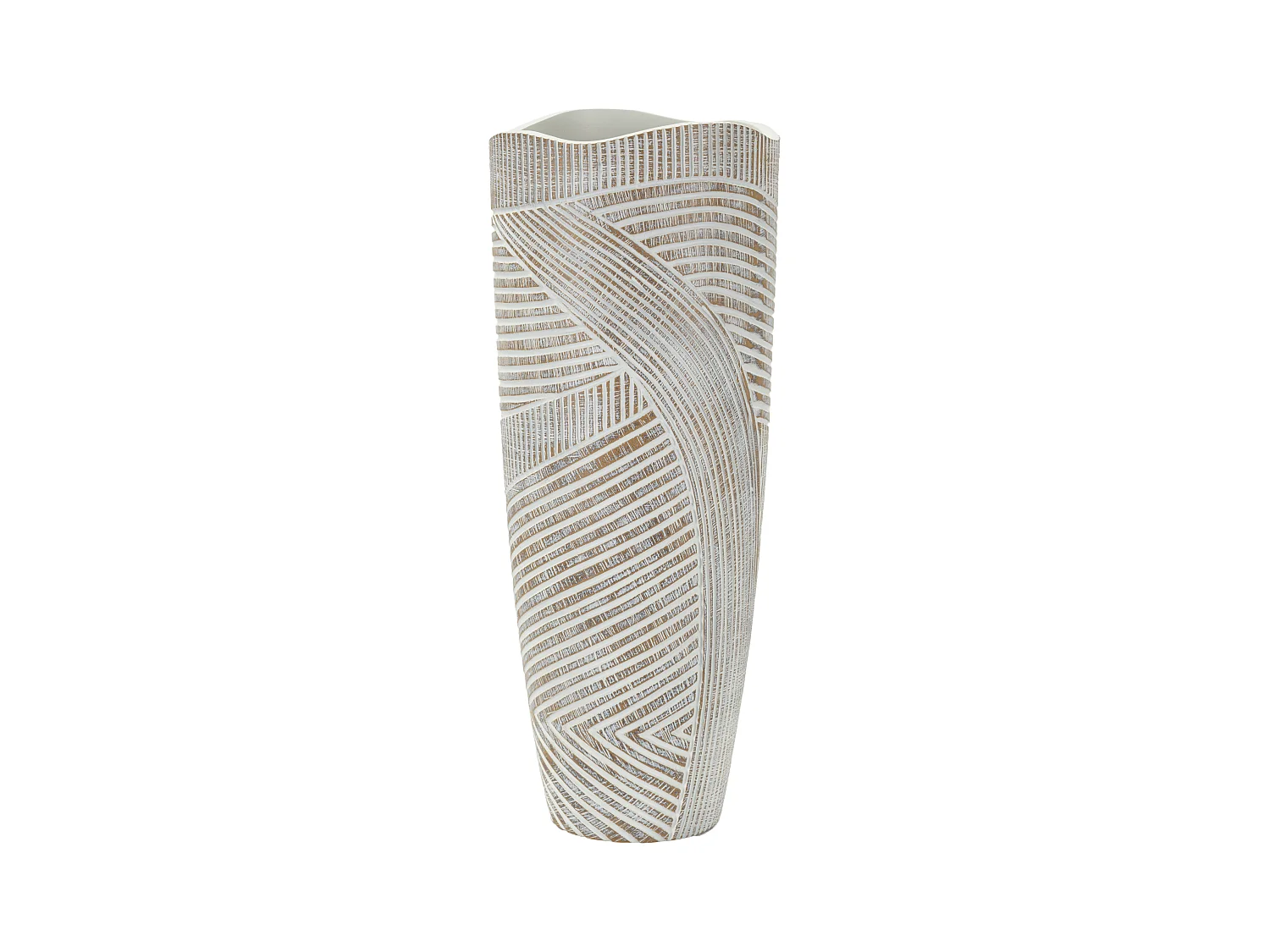 Vase en résine blanche cm ø 18x45