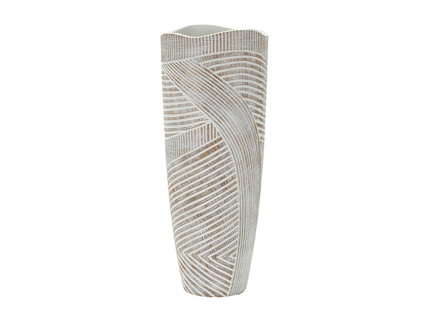 Vase en résine blanche cm ø 18x45