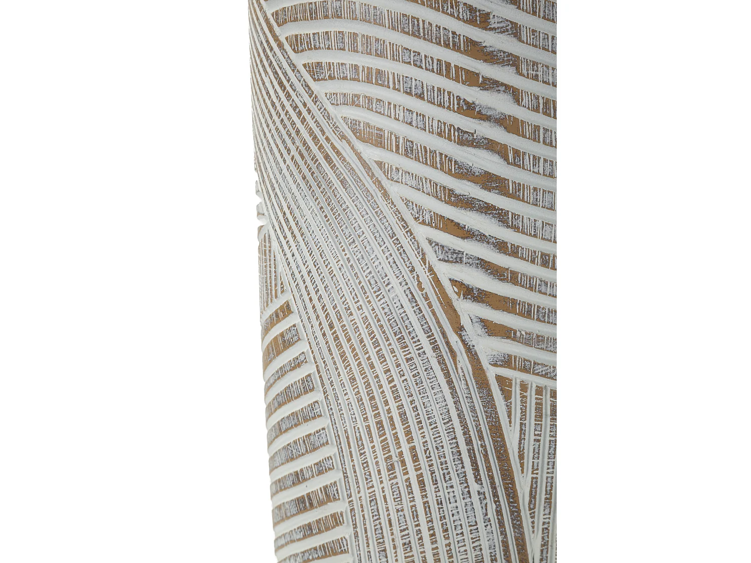 Vase en résine blanche cm ø 18x45