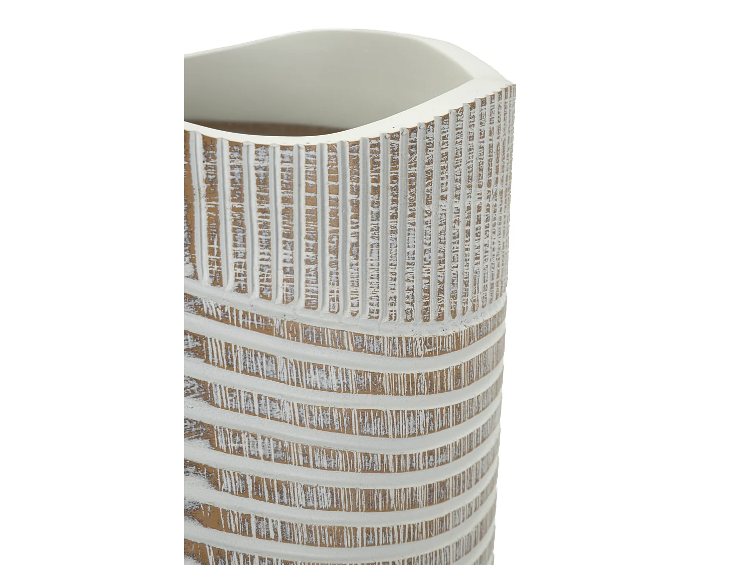 Vase en résine blanche cm ø 18x45