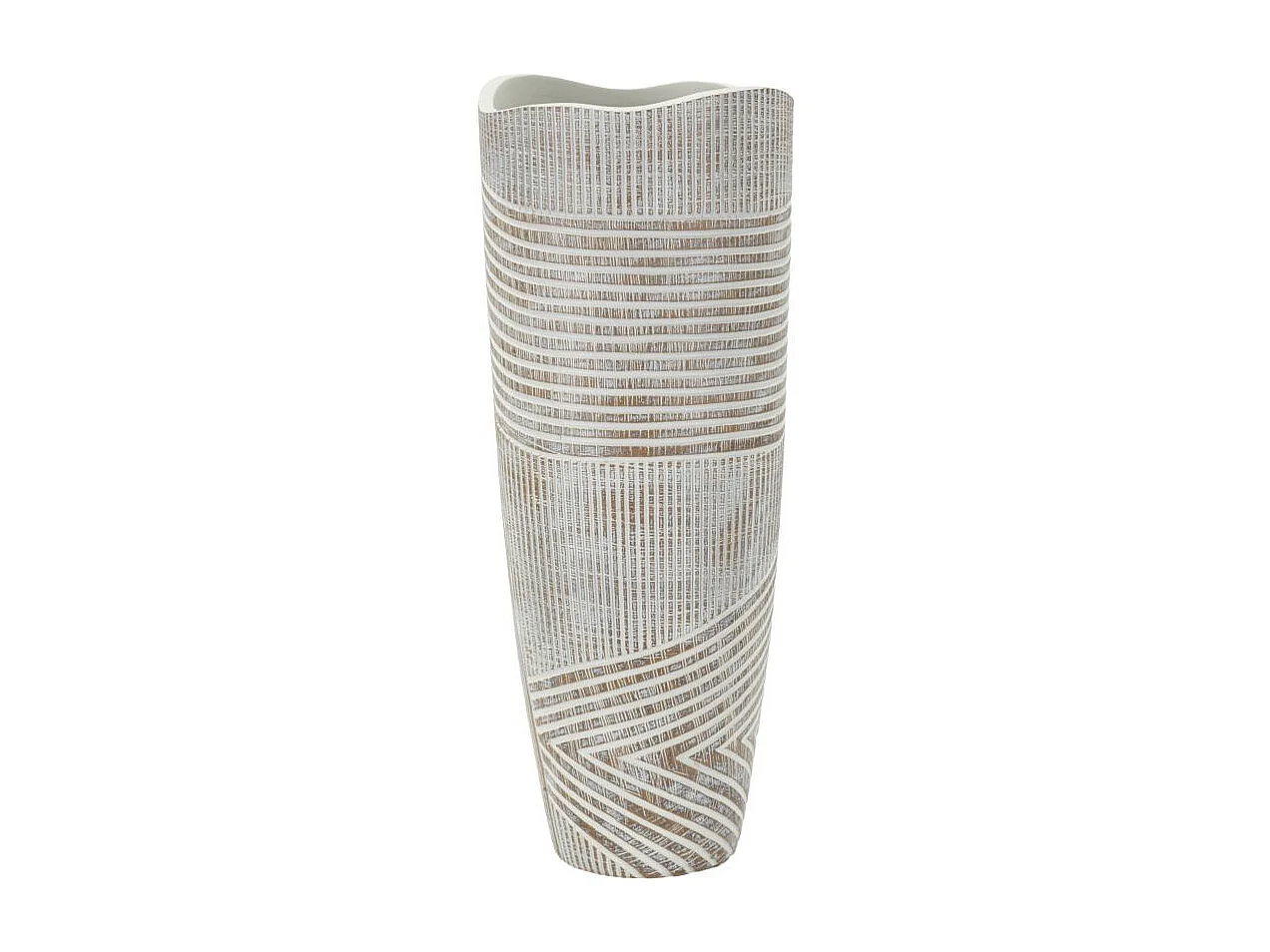 Cache-Pot Déco en Résine "Woody" 45cm Multicolore