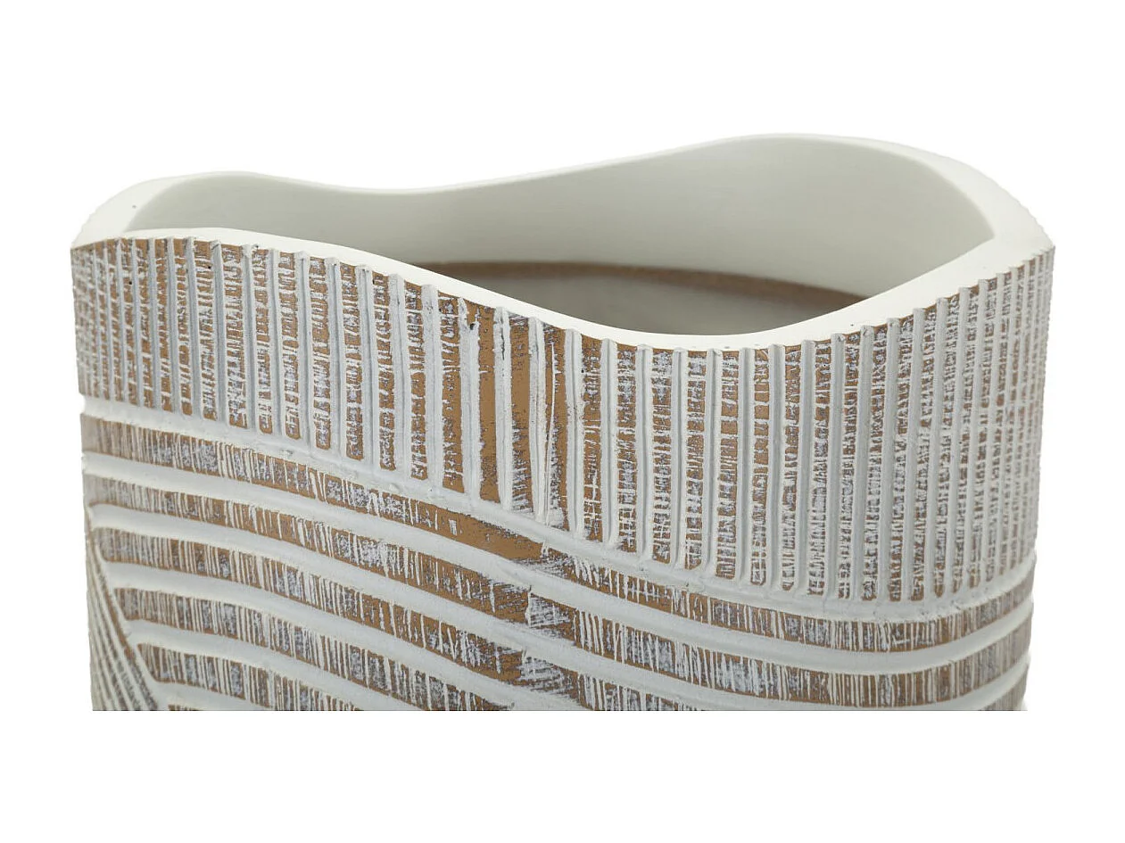 Cache-Pot Déco en Résine "Woody" 45cm Multicolore