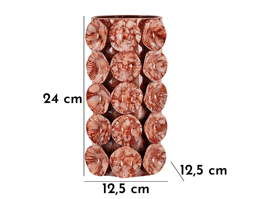 Vase Design "Drop" 24cm Rouge