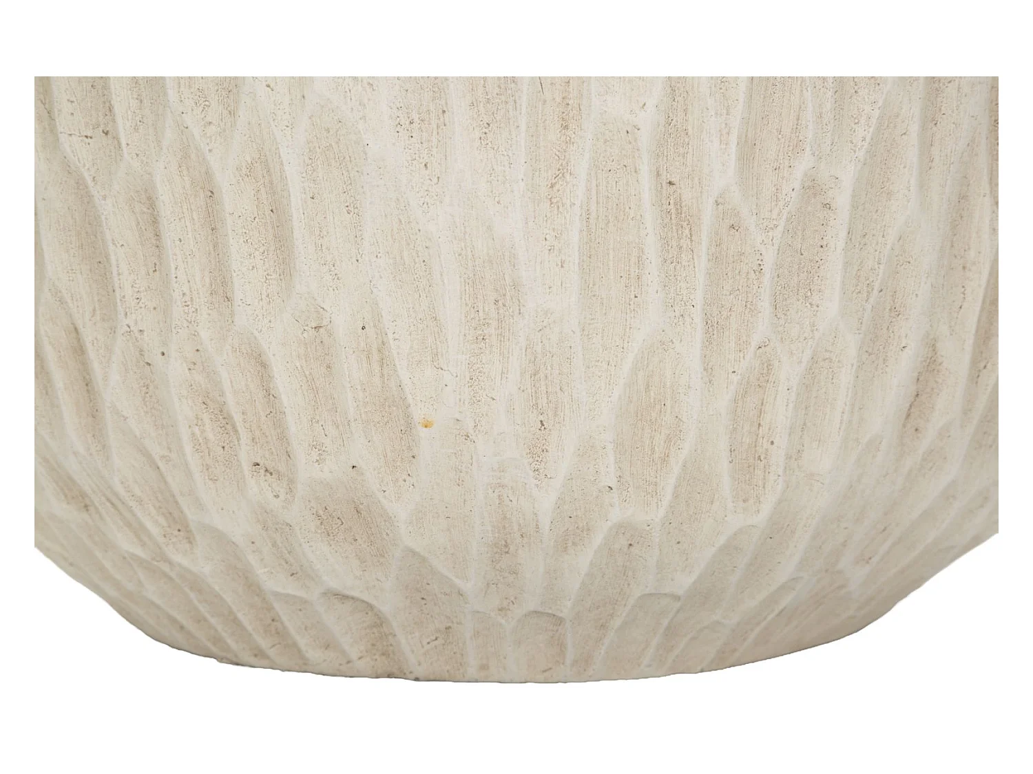 Vaso in magnesio colore crema cm ø 35x32,5