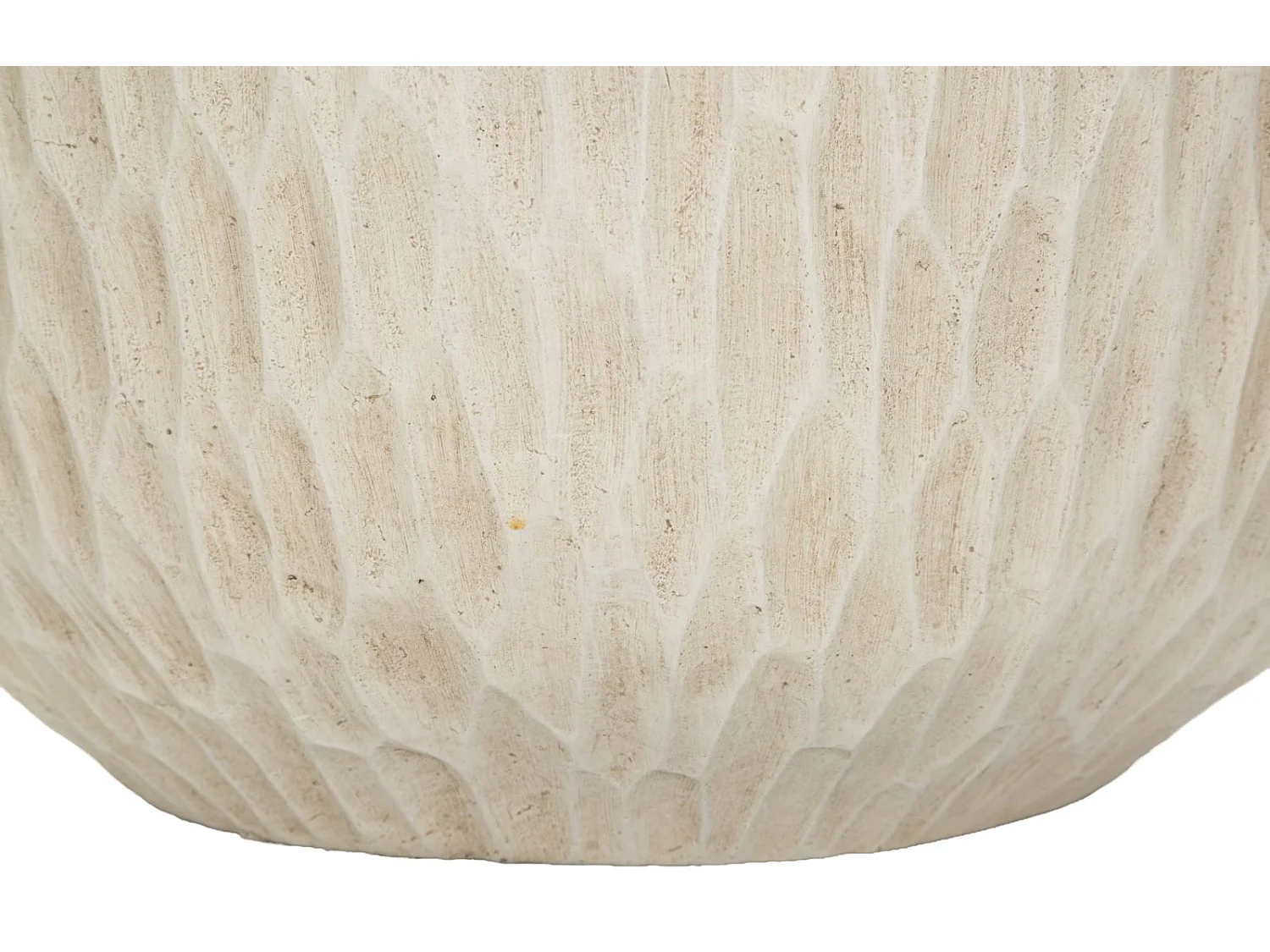 Vaso in magnesio colore crema cm ø 35x32,5