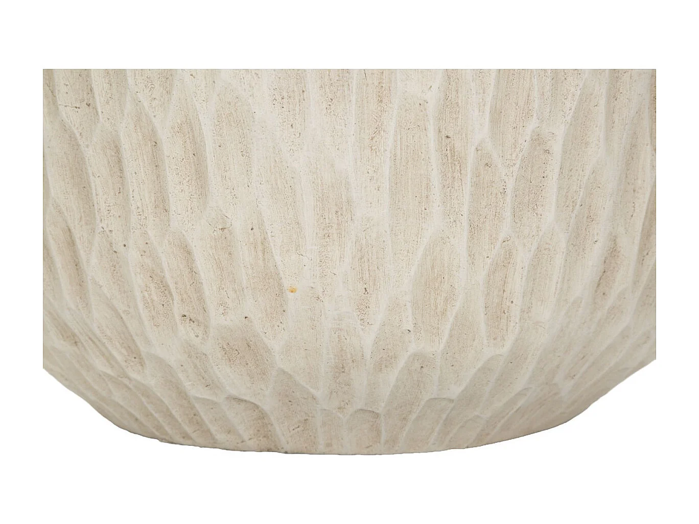 Vaso in magnesio colore crema cm ø 35x32,5
