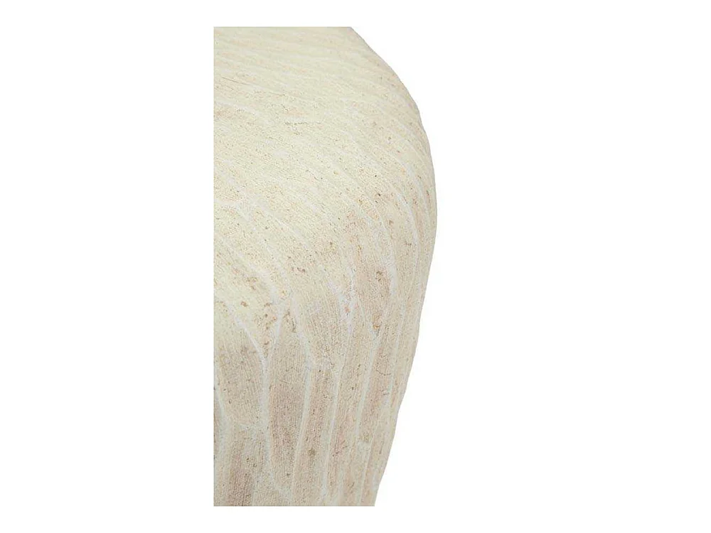 Vase aus Magnesia cremefarben Ø 35x32,5 cm