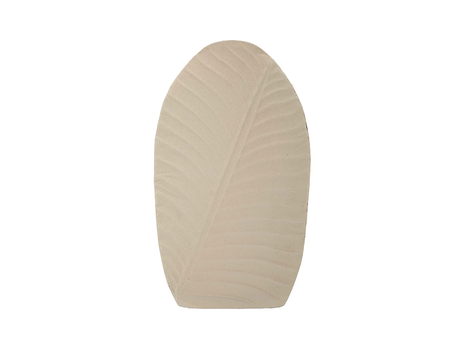 Vaso in metallo colore crema cm 26x11x41
