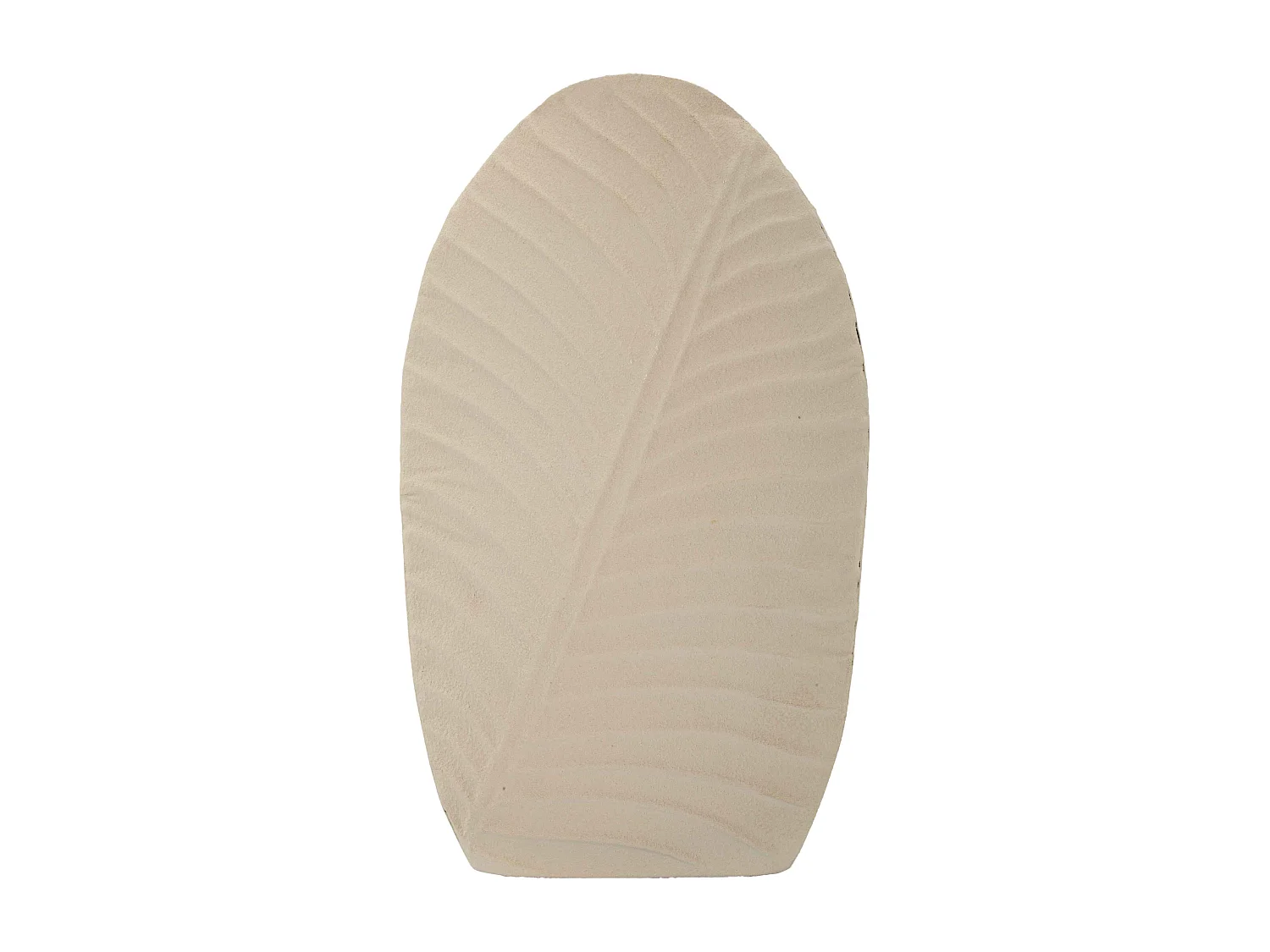 Vase en métal couleur crème 26x11x41 cm