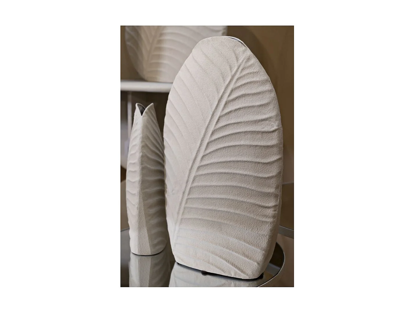 Vase Design "Dune" 41cm Crème