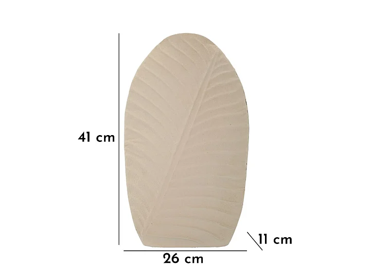 Vase Design "Dune" 41cm Crème
