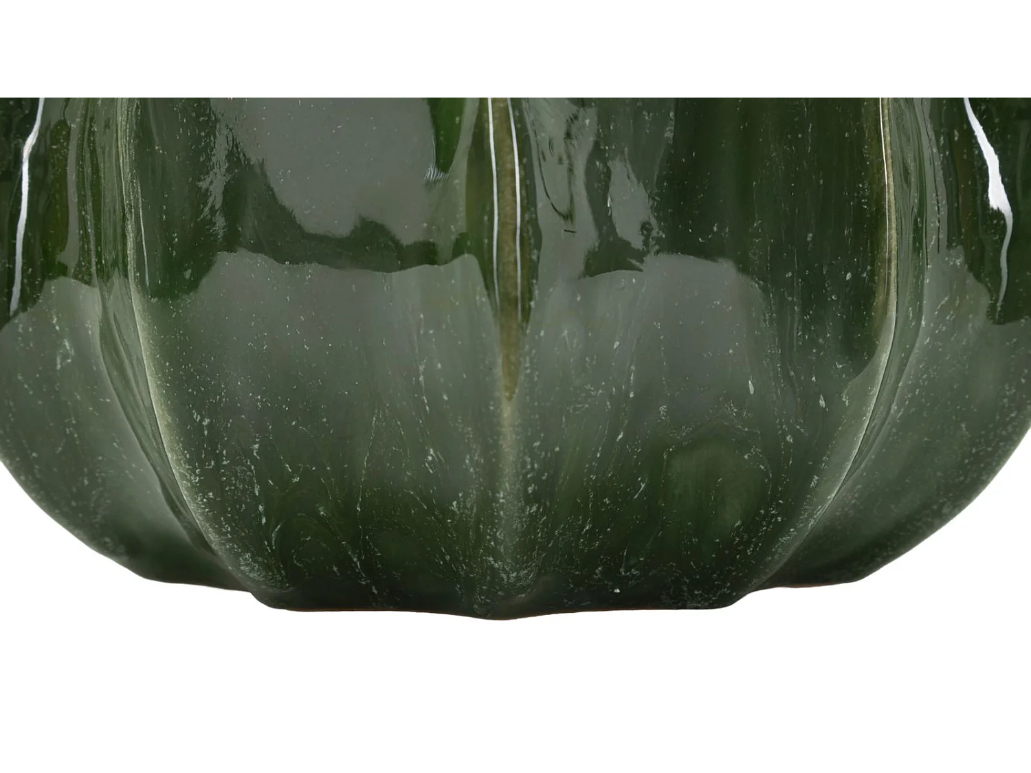 Vase en céramique verte, ø 22 x 13,5 cm