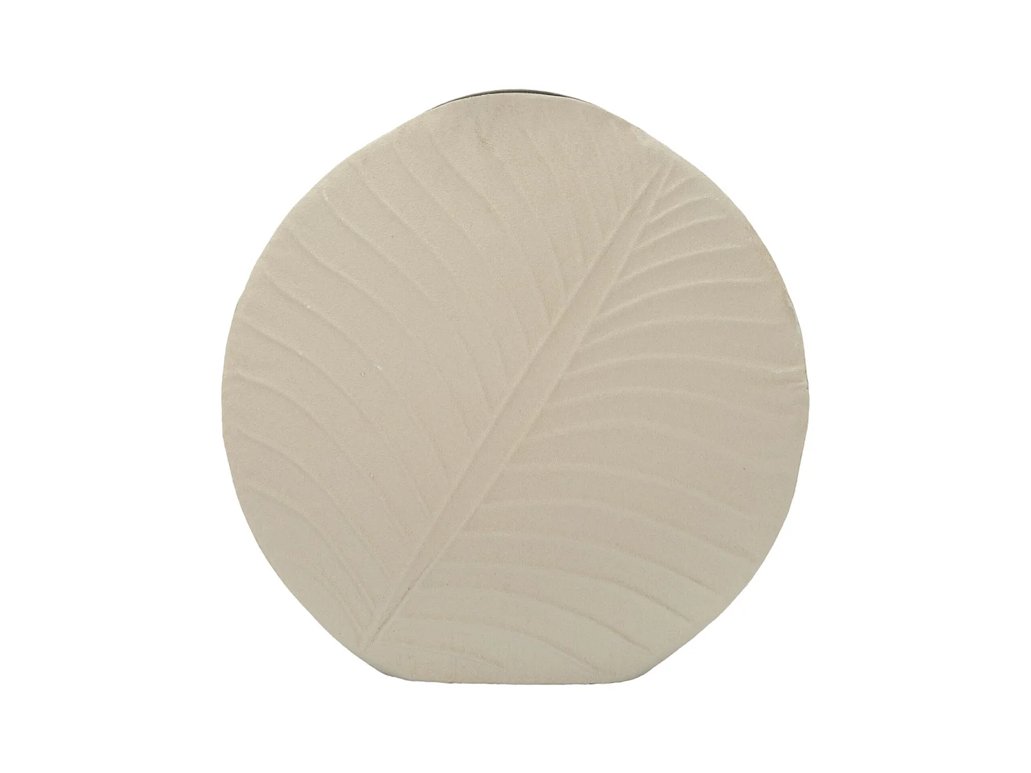 Vase en métal couleur crème cm ø 41,5x14