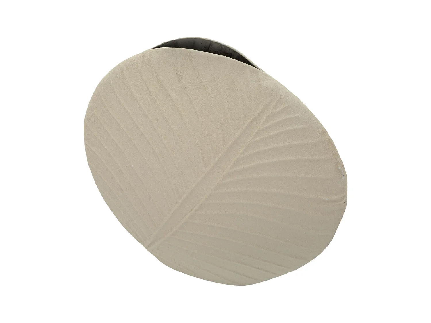 Vase en métal couleur crème cm ø 41,5x14