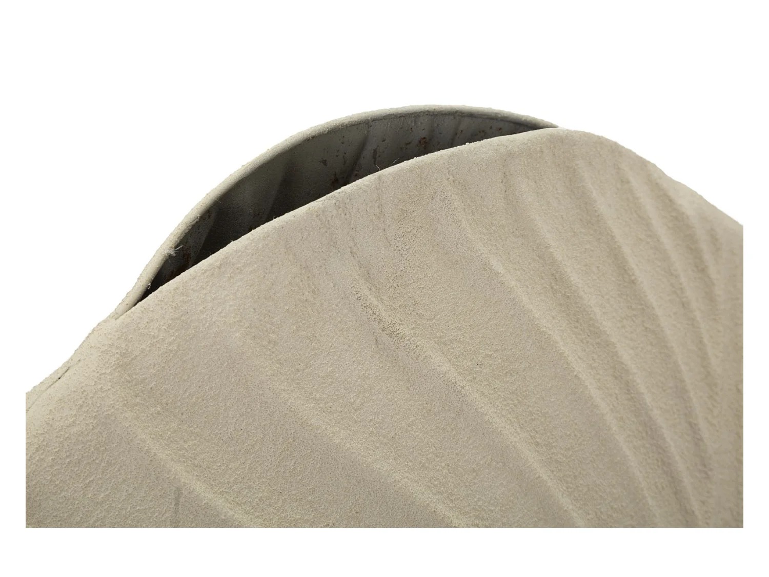 Vase en métal couleur crème cm ø 41,5x14