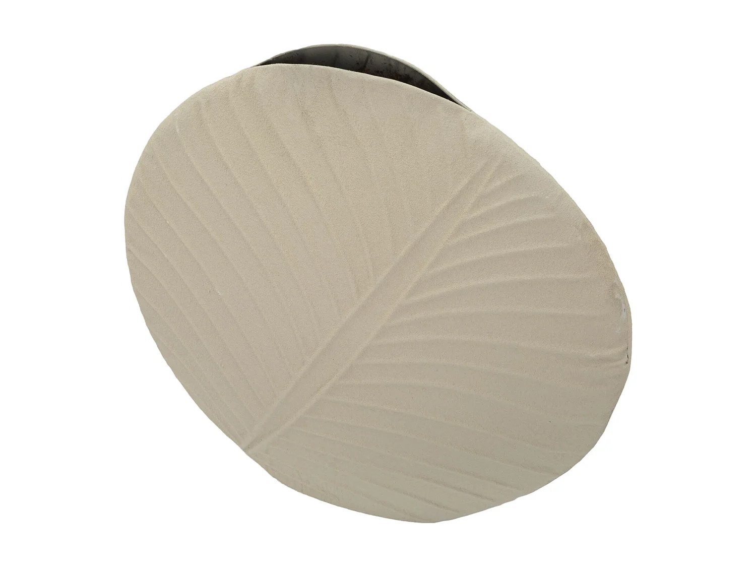 Vase en métal couleur crème cm ø 41,5x14