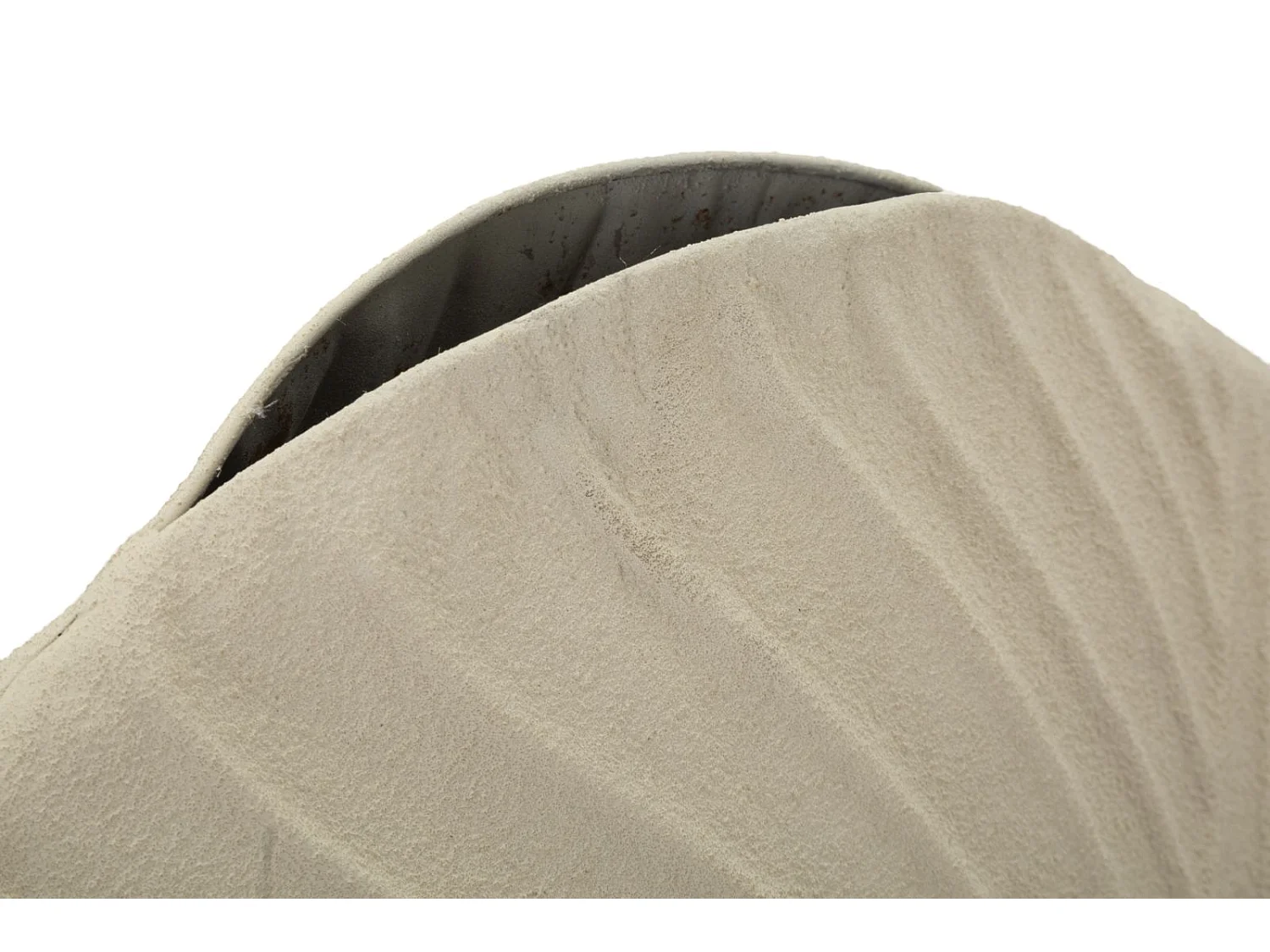 Vase en métal couleur crème cm ø 41,5x14