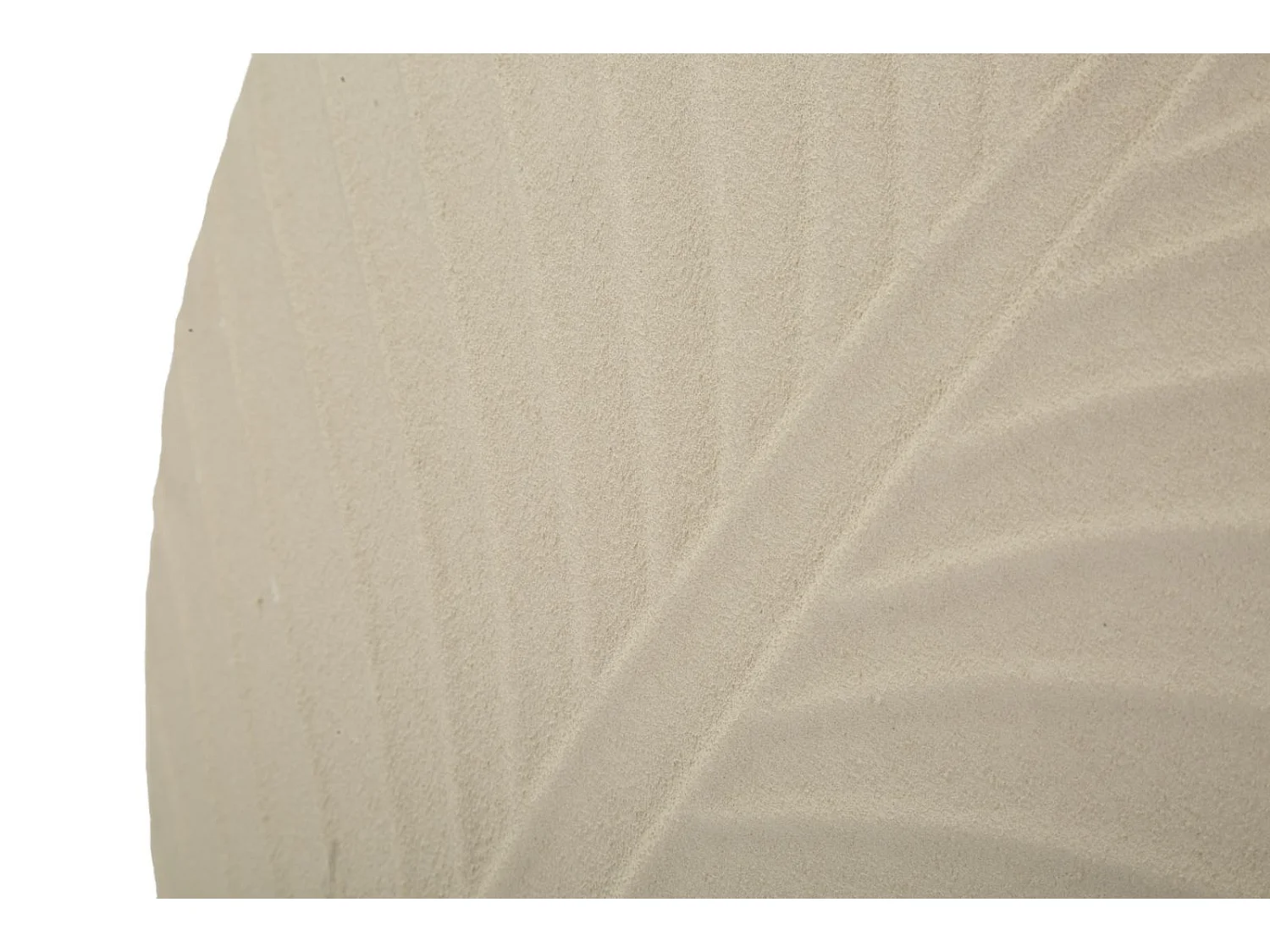 Vase en métal couleur crème cm ø 41,5x14