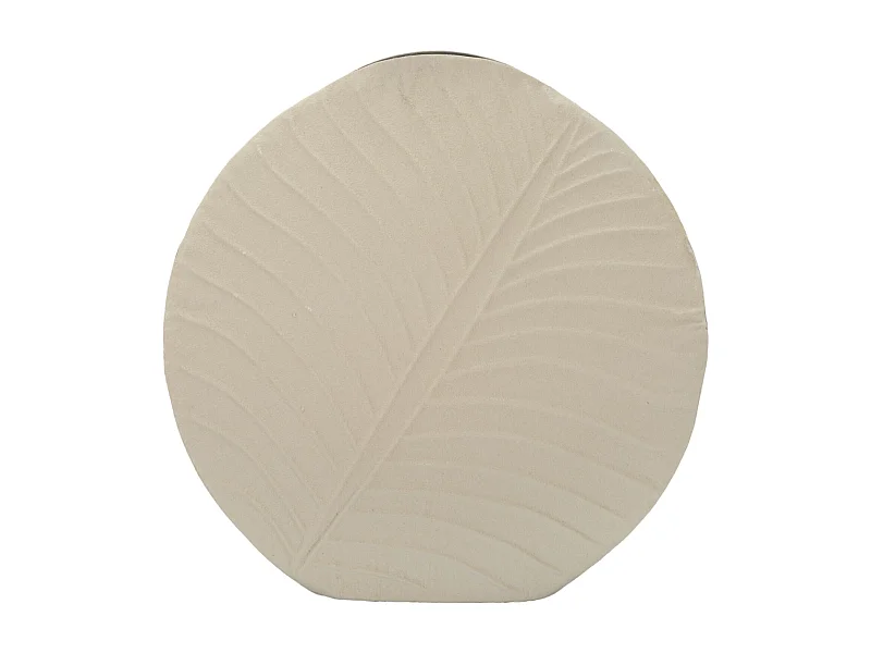 Vase en métal couleur crème cm ø 41,5x14