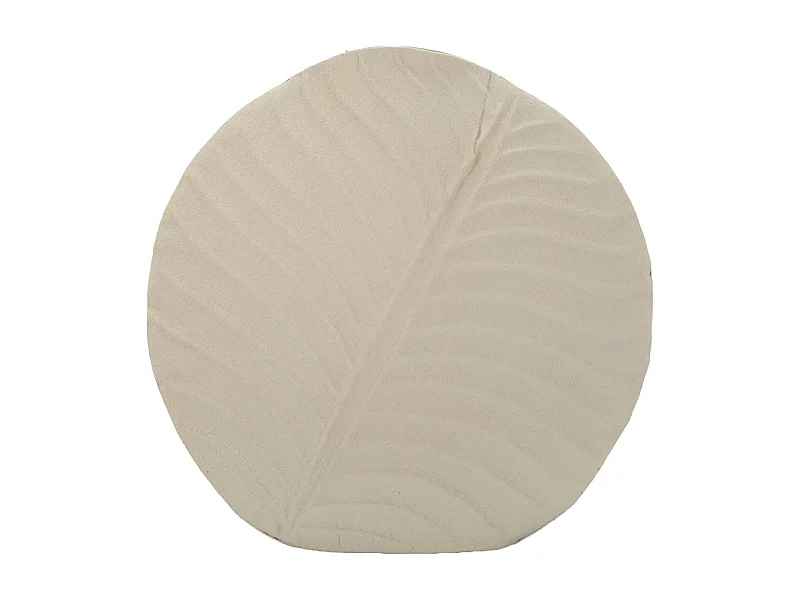 Vaso in metallo colore crema cm ø 32,5x13