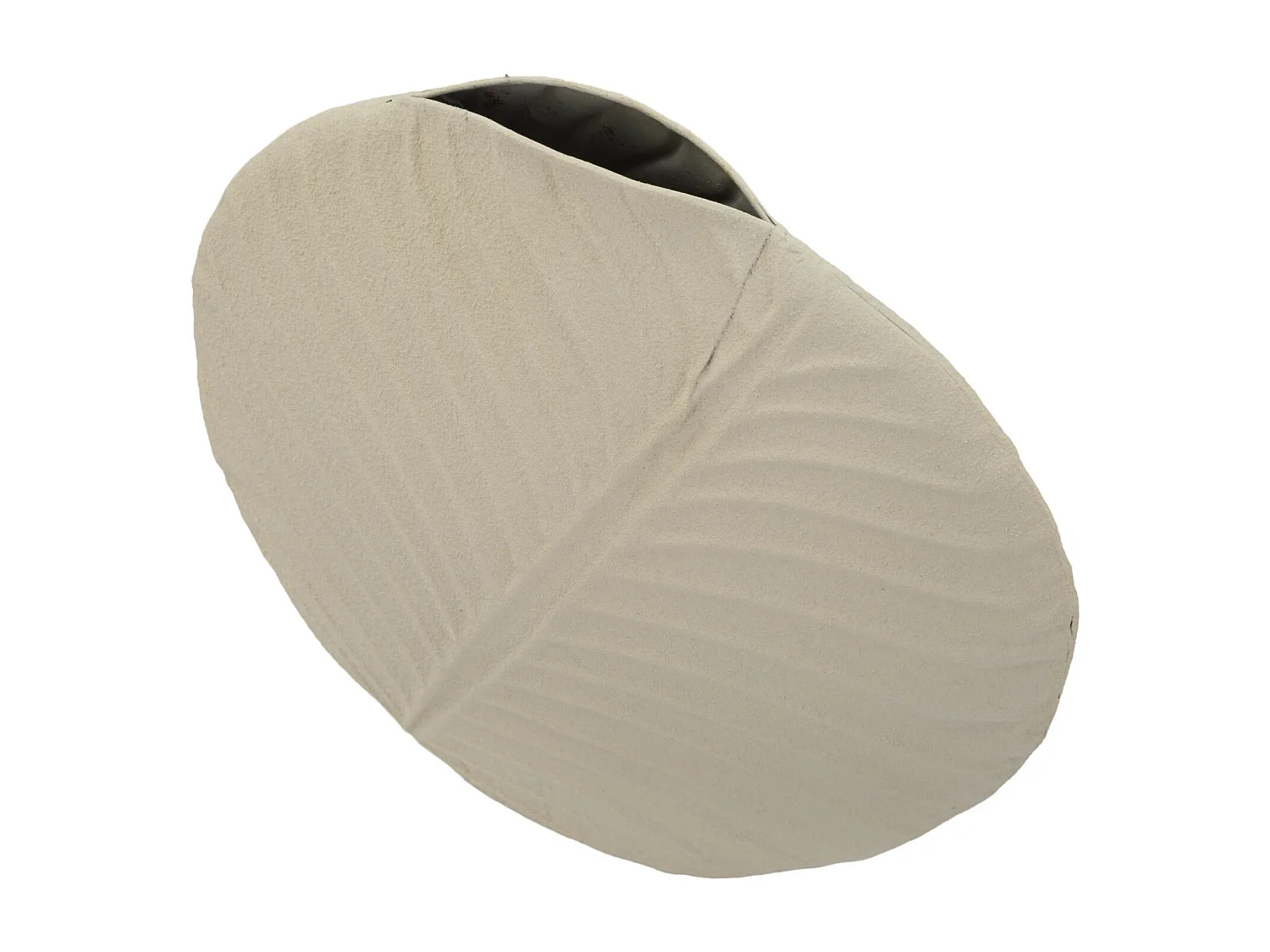 Vase en métal couleur crème cm ø 32,5x13