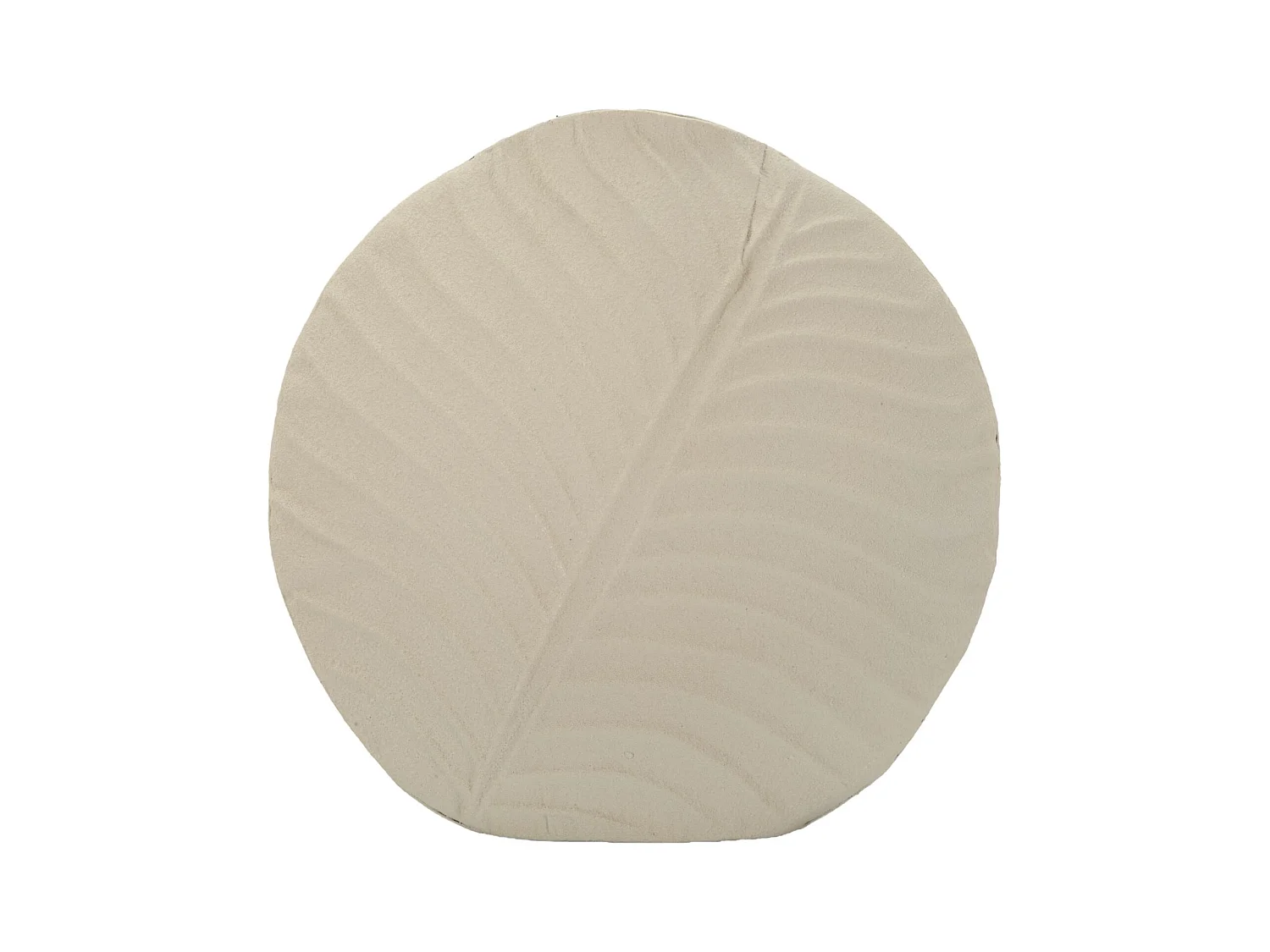 Vaso in metallo colore crema cm ø 32,5x13
