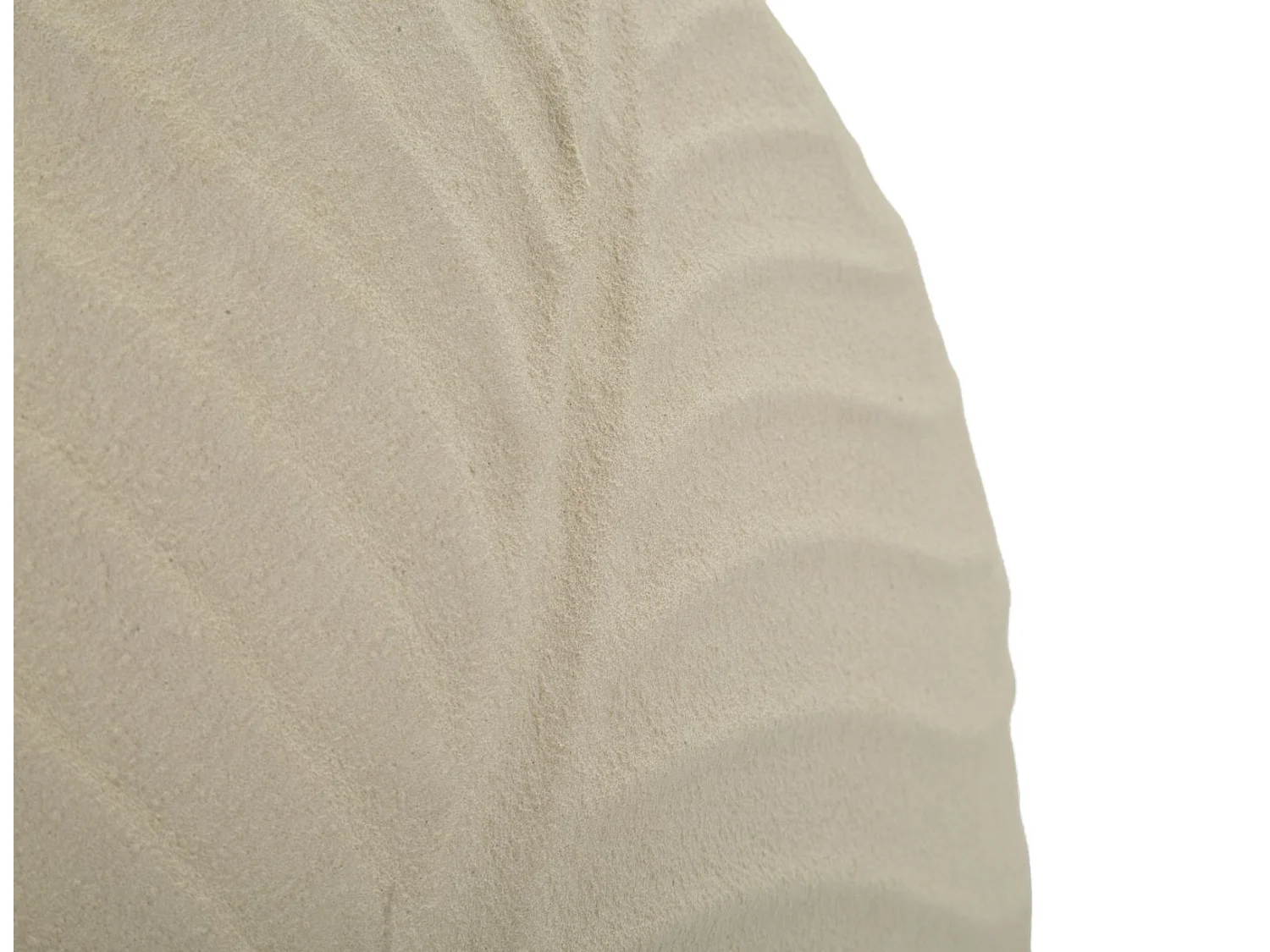 Vase en métal couleur crème cm ø 32,5x13