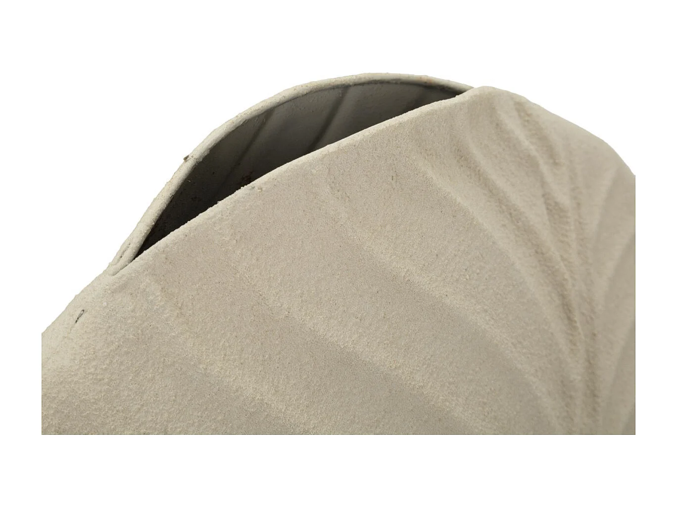 Vase Rond Design "Dune" 32cm Crème