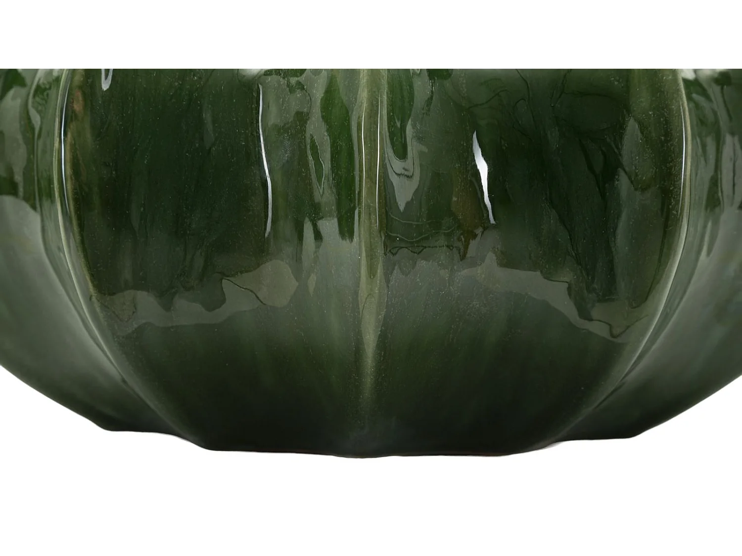 Vase en céramique verte, ø 31x16 cm