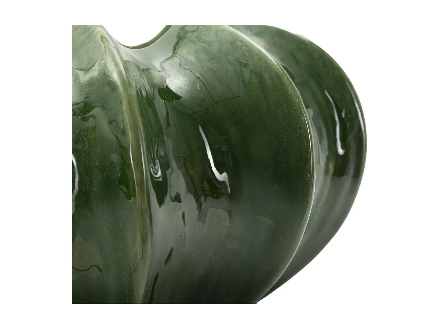 Vaso in ceramica colore verde cm ø 31x16