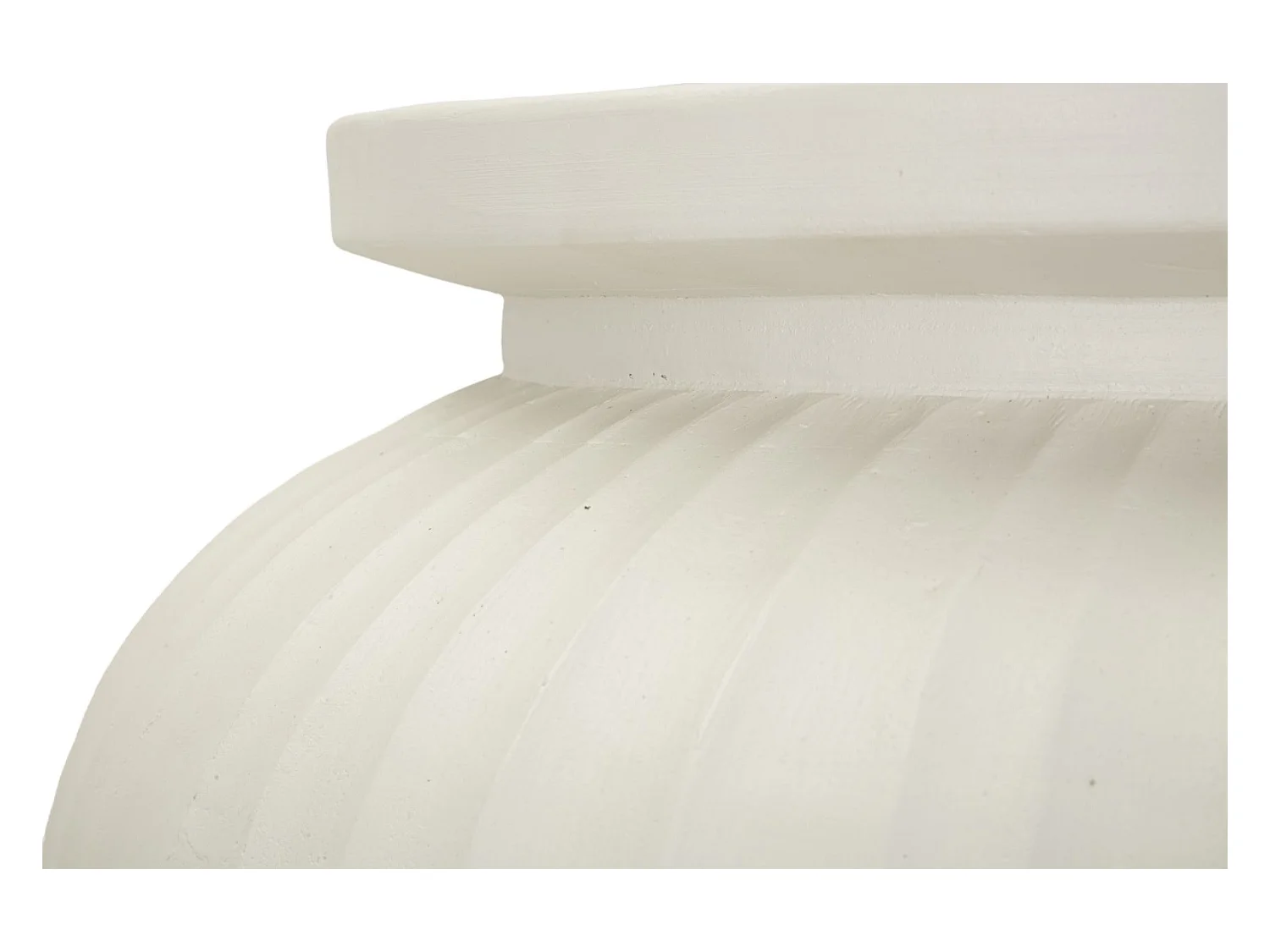 Vaso in magnesio colore crema cm ø 48x38