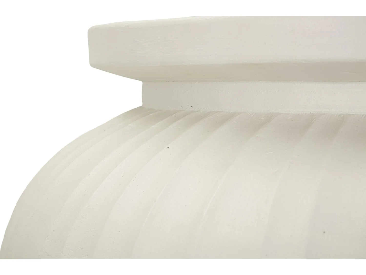 Vaso in magnesio colore crema cm ø 48x38