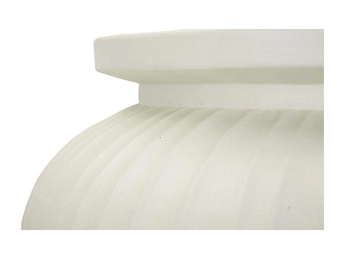 Vaso in magnesio colore crema cm ø 48x38