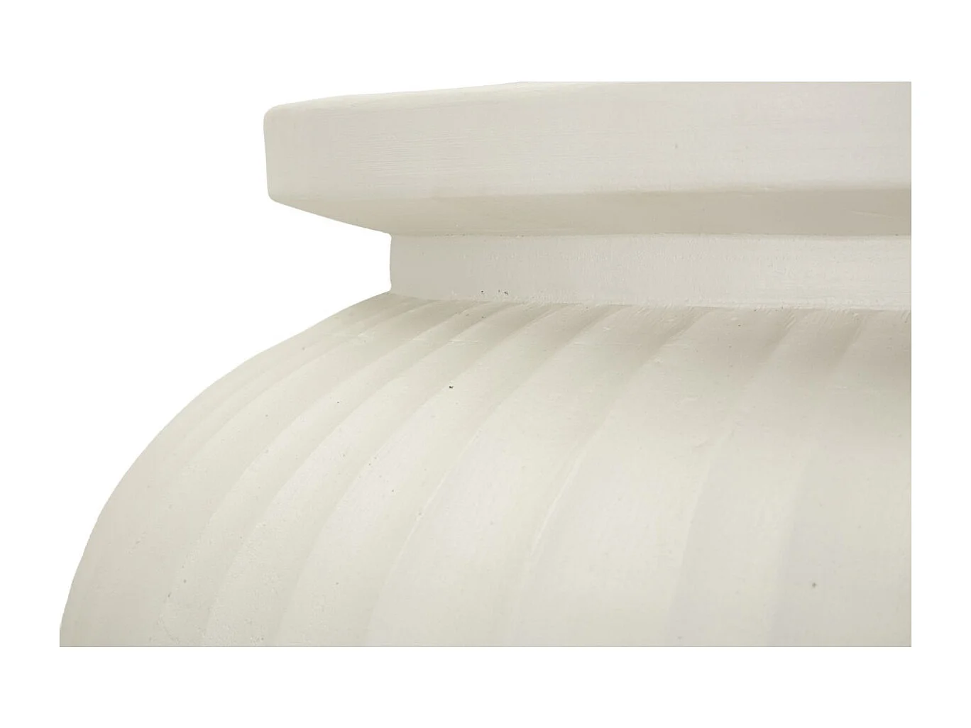 Vaso in magnesio colore crema cm ø 48x38