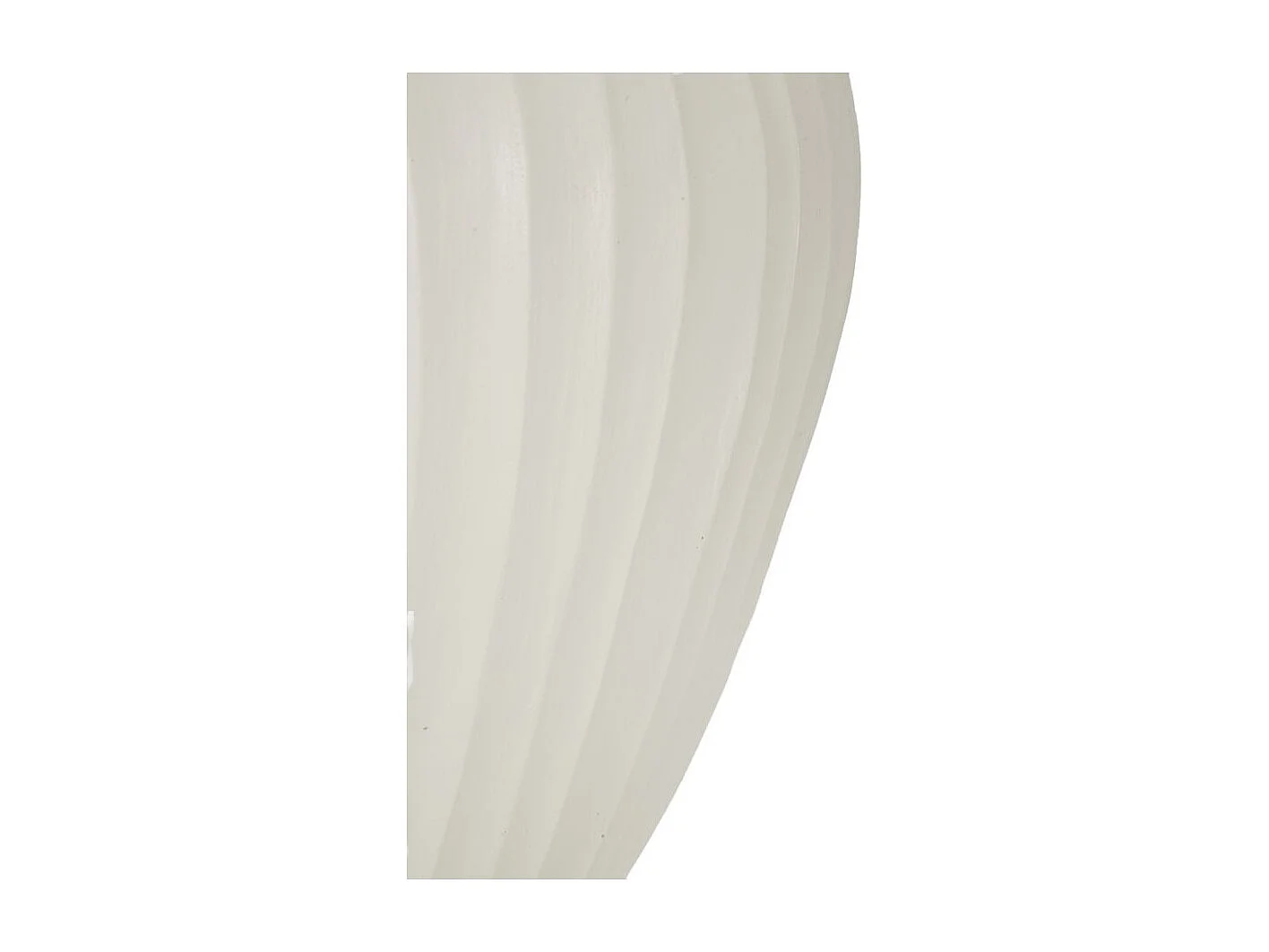 Vaso in magnesio colore crema cm ø 48x38