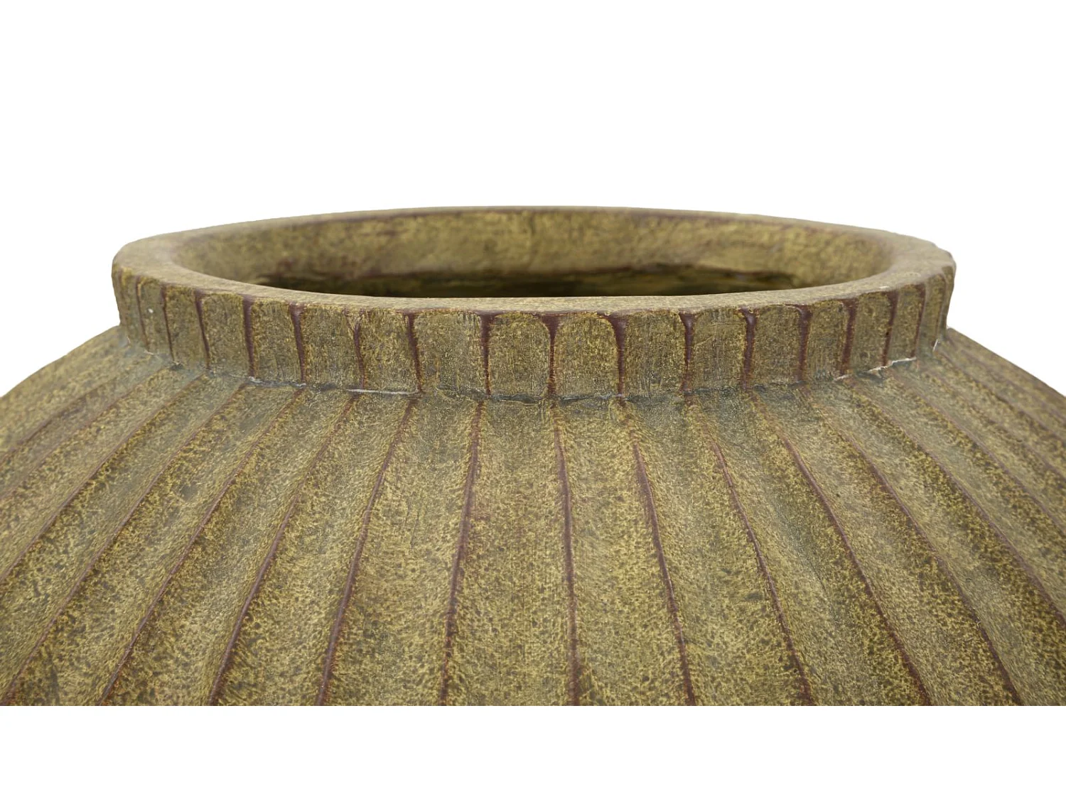 Vaso in magnesio colore verde sporco cm ø 40x26,5